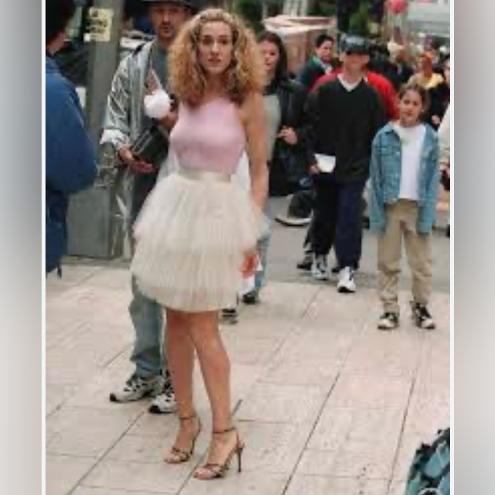 The Carrie Bradshaw Dress-Y2K-90’s- Layered Tank Dress-Tulle Skirt -NWOT-Sz S 🌸 - Picture 2 of 7